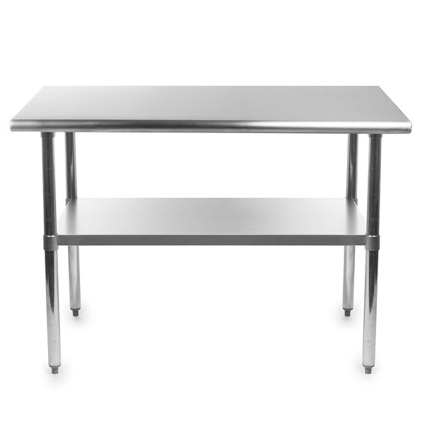 Heavy Duty Stainless Steel 48 x 30 inch Kitchen Restaurant Prep Work Table Q280-GNSF48301801