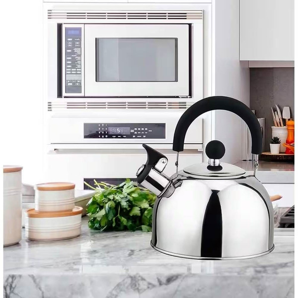 2.5 Quart Stainless Steel Whistling Teapot Kettle with Stay Cool Handle Q280-TCSWTKP2048253691