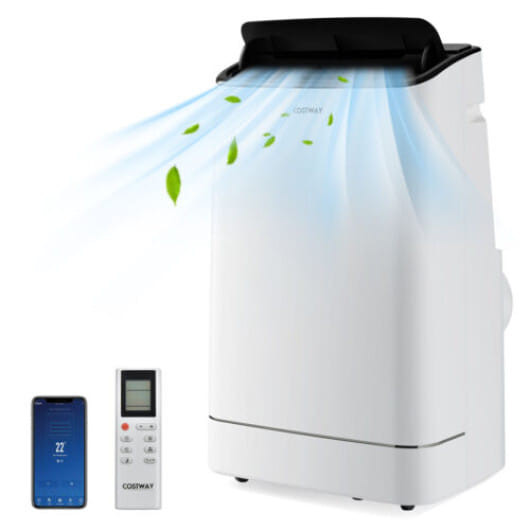 15000 BTU Portable Air Conditioner with APP Control and Heat - Color: White D681-FP10348US-WH