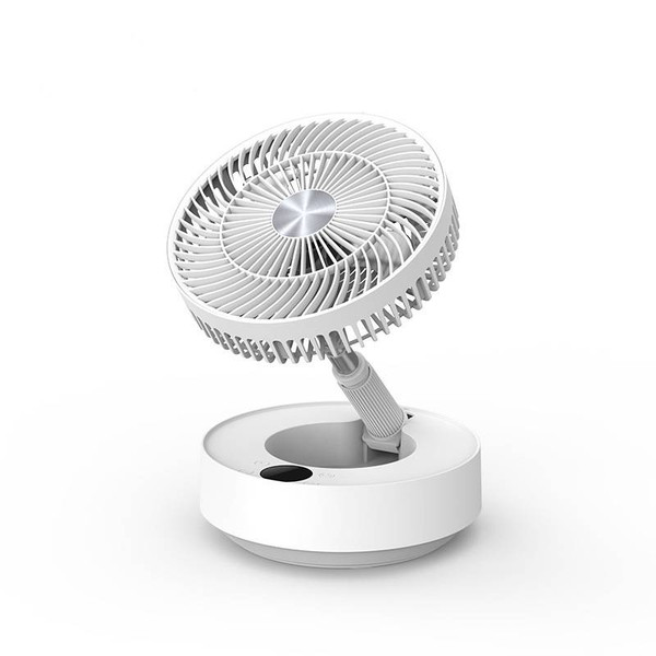 Style: Basic, Color: White - Storage Floor Electric Fan Household Desktop Remote Control Small Rech Q119-CJJZJYJD00298-Basic-White