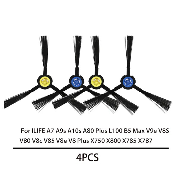 Color: light yellow - Side Brush for ILIFE A7 A9s A10s A80 Plus L100 B5 Max V9e V8S V80 V8c V85 V8e F640-12000033137664821