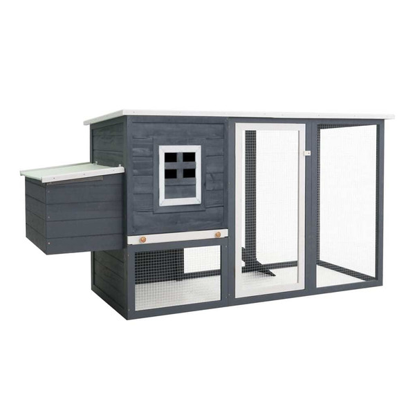 Chicken Coop Grey and White A949-170846