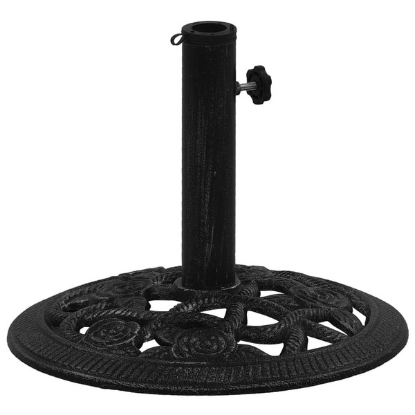 Umbrella Base Black Cast iron Medium Decorative Inlays A949-317755