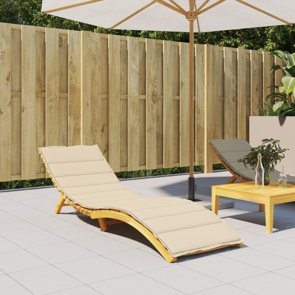 Sun Lounger Cushion Beige Oxford fabric (100% polyester) A949-314191