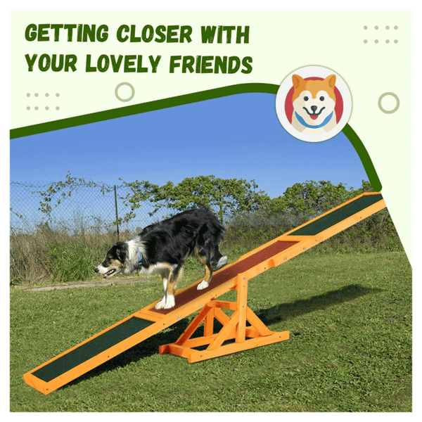 Wooden Dog Agility Seesaw T575-S0671388406