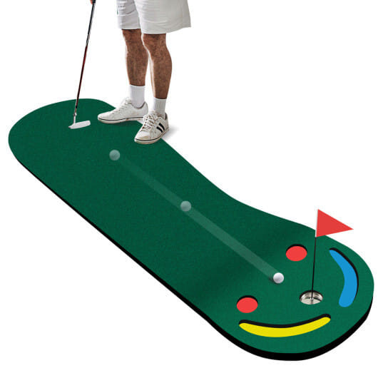 Golf Putting Green Set for Indoor Outdoor Use - Color: Green D681-SP38087