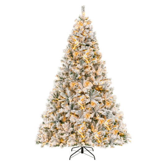 6/7/8 Feet Artificial Xmas Tree 3-Minute Quick Shape-8 ft - Color: White - Size: 8 ft D681-CM24566US