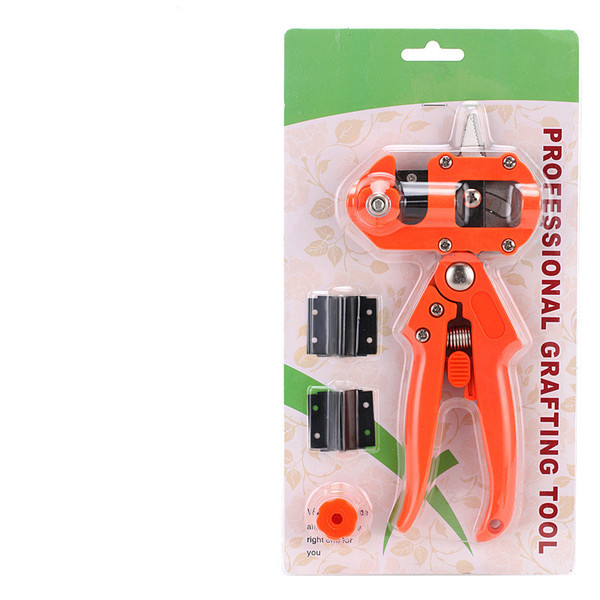 Color: Orange red - Grafting Pruning Shears For Grafting Fruit Tree Seedlings Q119-CJJZGJYL01150-Orange red