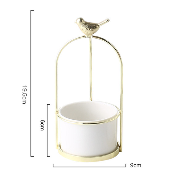 Color: White, Size: S - Portable small vase Q119-CJJZGJYL00301-White-S