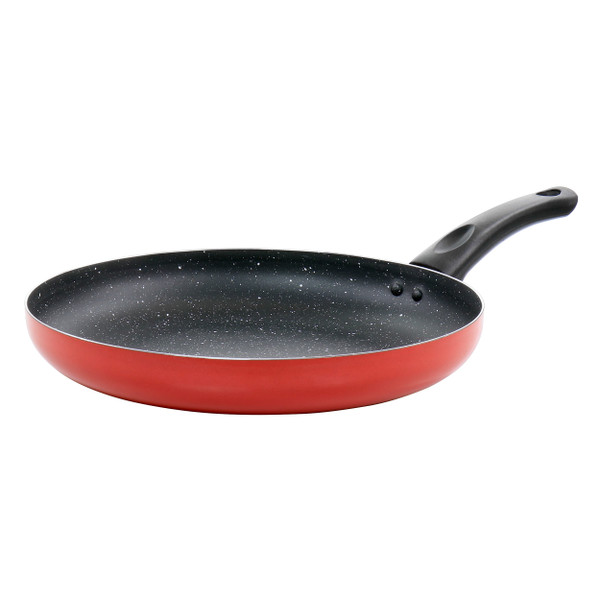 Oster Luneta 11.5 Inch Aluminum Nonstick Frying Pan in Red D970-125634.01