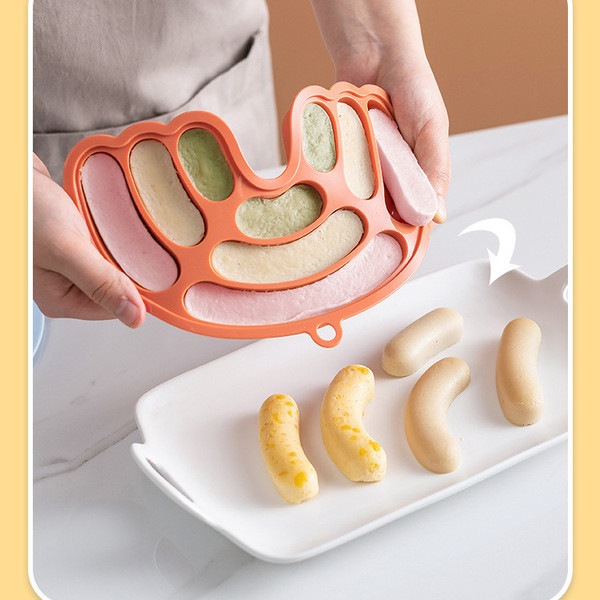 Rainbow Sausage Mold, Kitchen Household Baby Food Supplement Mold, Children's Sausage Silicone Can  Q119-CJCJ1201317