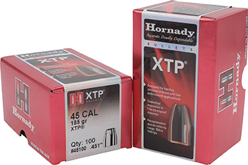 Hornady HP/XTP Bullets 45 cal. .451 in. 185 gr. 100 pk R557-705034
