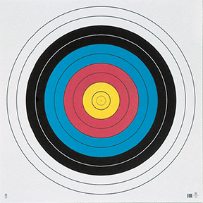 Maple Leaf Target Face FITA 10-Ring 60 cm. 25 pk. R557-63183