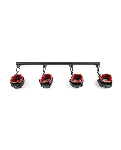 Saffron Spreader Bar & Cuff Set - Red/Black X615-SS480-08