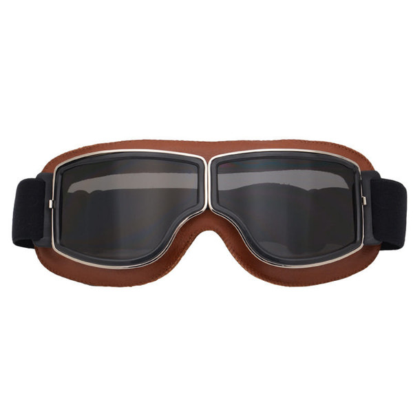 Leather Vintage Scooter Goggles Pilot Ski Sunglasses Helmet Eyewear K484-PAU_05FAL6L0