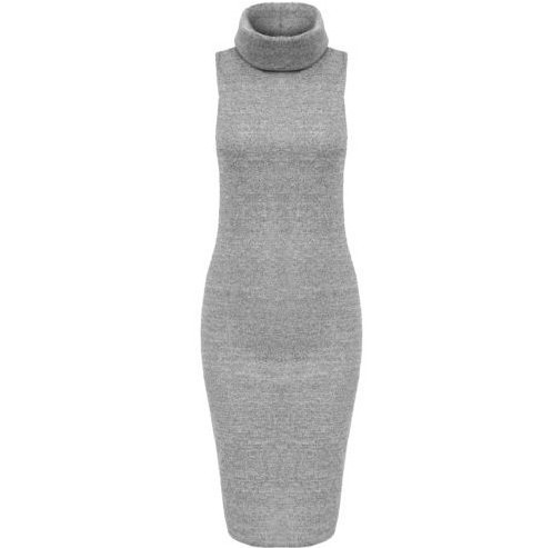 High neck sexy bag hip sleeveless knit pencil dress Q119-CJNSSYLY01114