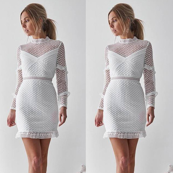 Temperament water soluble lace bag hip dress female Q119-CJNSSYLY01909