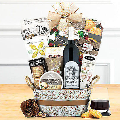 Silver Oak Cabernet: Premium Wine Basket Z954-WC-891