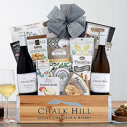 Chalk Hill Winery Duet: Gourmet Gift Basket Z954-WC-283