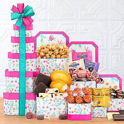 Floral Celebration: Gourmet Gift Tower Z954-WC-513