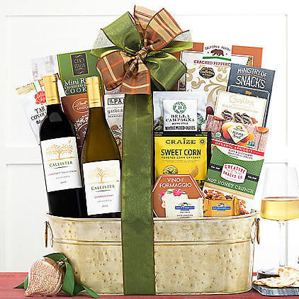 Callister Cellars Duet: Gourmet Wine Basket Z954-WC-742