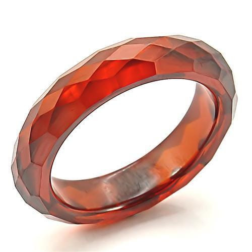 LOS070 -  Stone Ring with AAA Grade CZ  in Garnet A874-LOS070