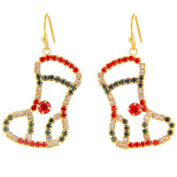Elegant Xmas Stocking Earrings - Refined Style T226-9485591871807