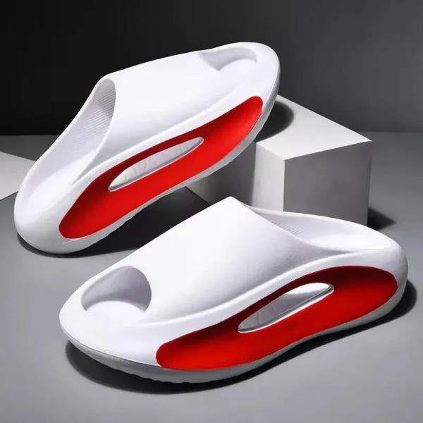 Color: WHITE, Shoe Size: 42 - Sandals Men Summer Fashion Non-slip Wear-resistant Thick Soles to Inc F640-12000037914244363