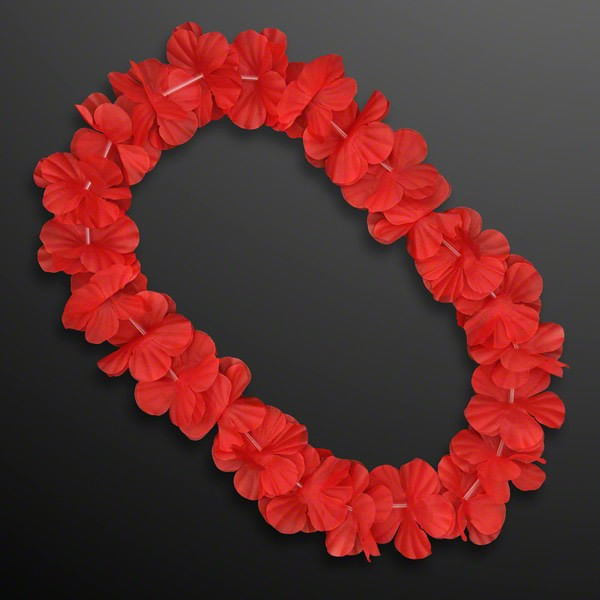 Hawaiian Flower Lei Necklace Red A706-A5090