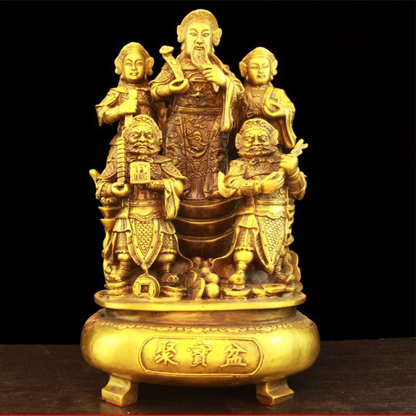 Color: Style10 - Large Pure Copper God Of Wealth Buddha Brass Q119-CJZS165557610JQ