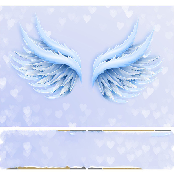 Color: Light blue wings, Size: Oversized - Nordic Ins Angel Wings Wallpaper Q119-CJZS109930205EV