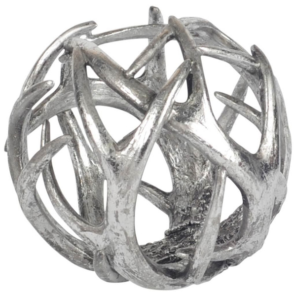 Silver Resin Antler Shaped Sculpture N270-392393
