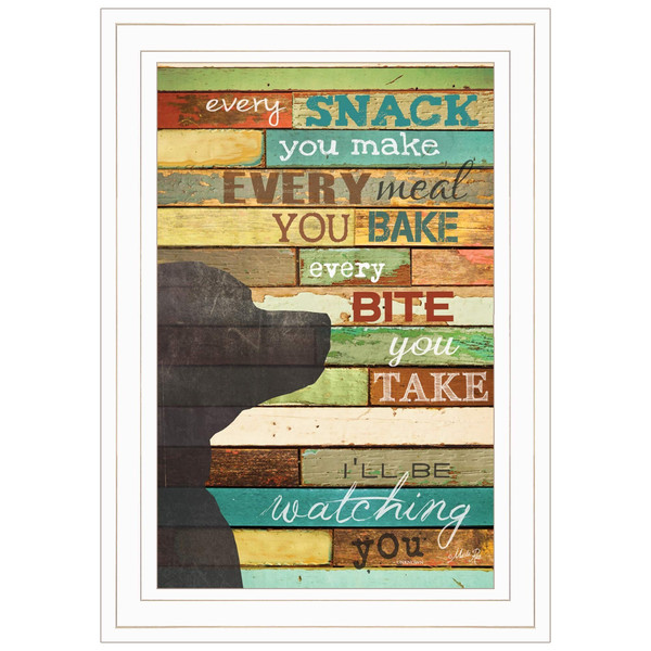 Ill Be Watching You 1 White Framed Print Wall Art N270-406553