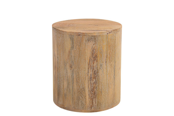 18" Natural Solid Wood Round End Table N270-521944