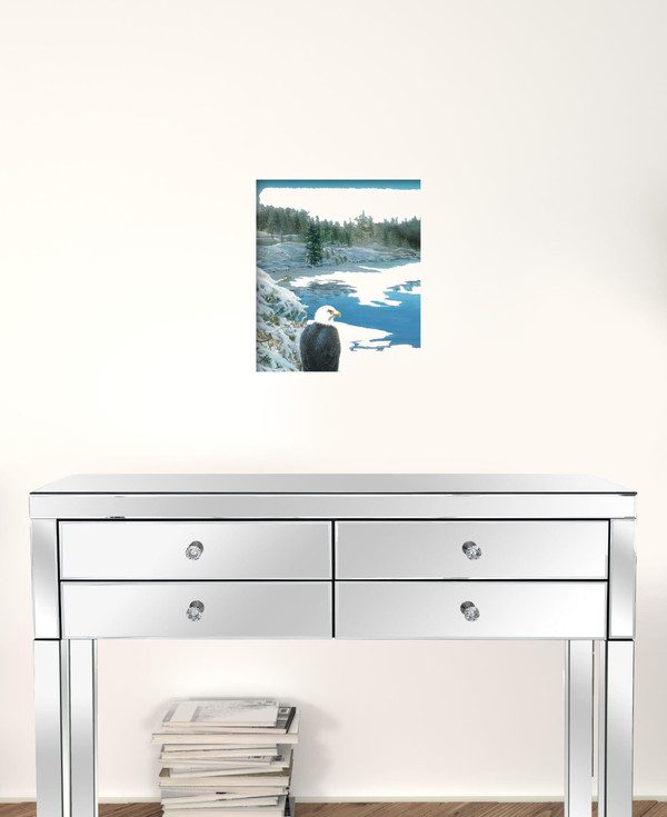 The Lookout 3 White Framed Print Wall Art N270-406249