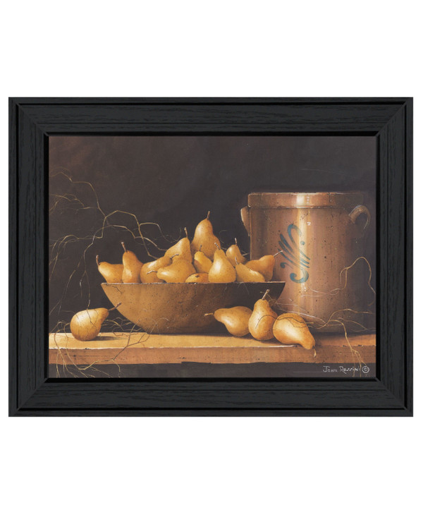 Pears and Crocks 1 Black Framed Print Wall Art N270-407423