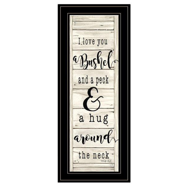 Hugs Collection 2 Black Framed Print Wall Art N270-406815