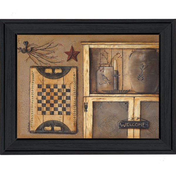 Country Treasures Black Framed Print Wall Art N270-404687