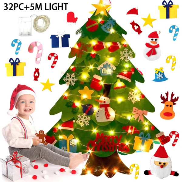 Color: MINT GREEN, Christmas Tree Height: Other - DIY Felt Christmas Tree Christmas Decoration for  F640-12000035529215369