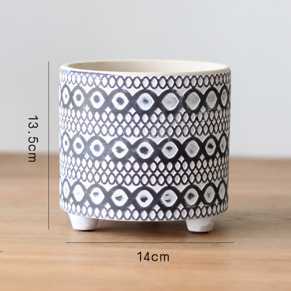Color: Large round pattern - Creative Nordic Style With Desktop Planting Plant Garden Balcony Flower Q119-CJZS111979603CX