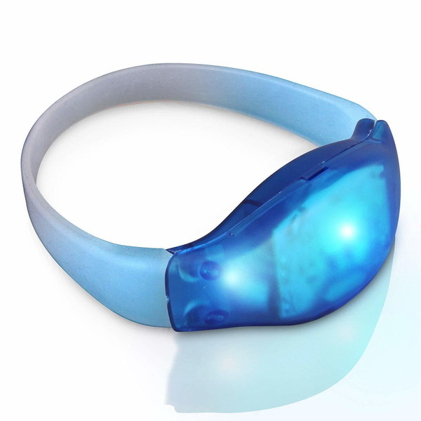 Sound Activated Blue LED Bracelet A706-MTNACLBBR-BL
