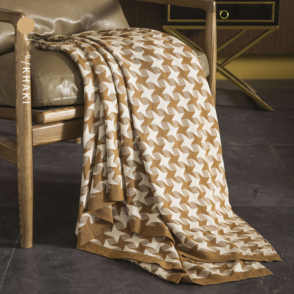 Color: Khaki, Size: 200X230CM - Northern Europe Wind Sand Hair Blanket Nap Blanket Single Q119-CJHD116546104DW