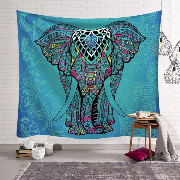 Color: 8style, Size: 150X130cm - Amazon Express Tapestry Home Decoration Wall Cloth Indian Elephant Q119-CJZS114711323WD