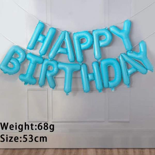 Color: Light Grey, Ballon Size: 10inch - 13pc Happy Birthday Balloons Party Decoration Gold Black B F640-12000039236874437