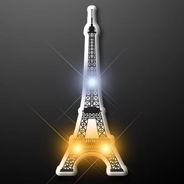 Eiffel Tower Flashing Body Light Lapel Pins A706-3760010