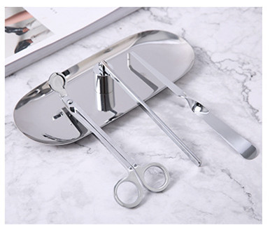 Color: Silver, Size: Fourpiece set - Aromatherapy Candle Tool Set Stainless Steel Four-piece Candle Q119-CJZS118853208HS