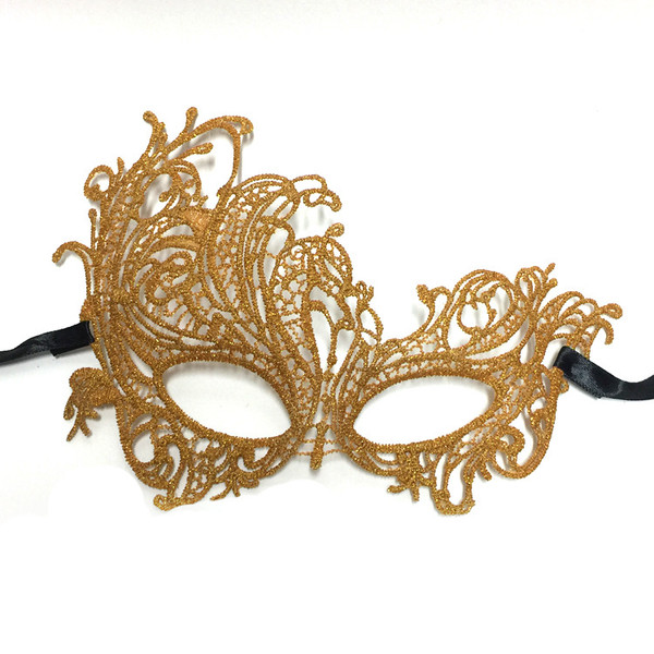 Color: Gold - Masquerade  lace  blindfold Q119-CJJJJRJH00184-Gold