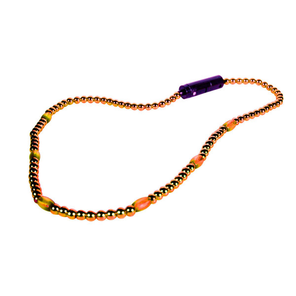 LED Necklace with Orange Beads A706-A870