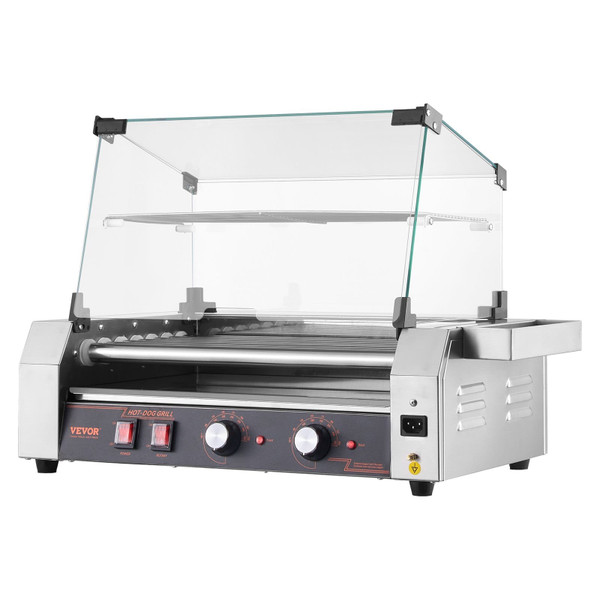 Hot Dog Roller, 18 Hot Dog 7 Rollers, Stainless Steel Sausage Grill Cooker, 1050W Commercial Hot Do E415-SYGDSRGJ7GFXXH6SBV1