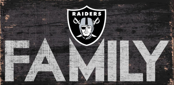 Las Vegas Raiders Sign Wood 12x6 Family Design Z157-7846007336